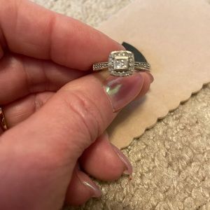 Real 1/3 karat diamond ring